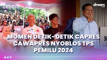 Momen Detik-detik Capres Cawapres Nyoblos TPS Pemilu 2024