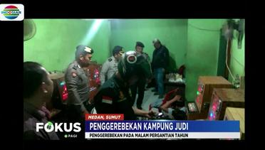 Polisi Gerebek Kampung Judi dan Narkoba di Medan, 13 Orang Diamankan - Fokus Pagi