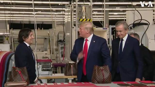 Trump Tours Louis Vuitton Factory in Texas - VOA