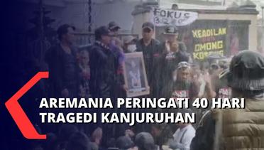 Aremania Lakukan Aksi Solidaritas untuk Peringati 40 Hari Tragedi Kanjuruhan di Malang