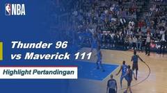 NBA | Cuplikan Hasil Pertandingan : Thunder 112 vs Maverick 128