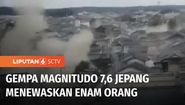 Gempa Magnitudo 7,6 Guncang Jepang, Enam Orang Dilaporkan Meninggal Dunia | Liputan 6