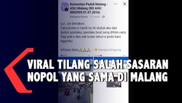 Viral! Nopol Sama Warganet Kena Tilang Elektronik Salah Sasaran di Malang