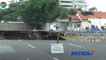 Jadi Perhatian, Kesalahan Teknis Menyebabkan Jalan Raya Gubeng Ambles - Patroli
