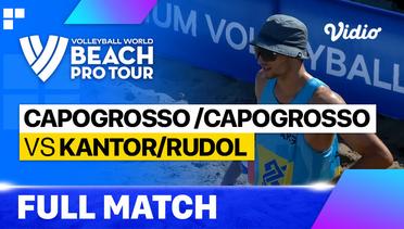 Full Match | Capogrosso N./Capogrosso T. (ARG) vs Kantor/Rudol (POL) | Beach Pro Tour - Challenge Saquarema, Brazil 2023