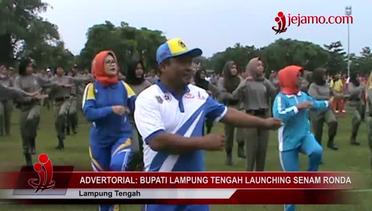 Bupati Lampung Tengah Mustafa Launching Senam Ronda