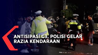 Antisipasi C3, Polisi Razia Kendaraan di Pintu Masuk Kota Bandar Lampung