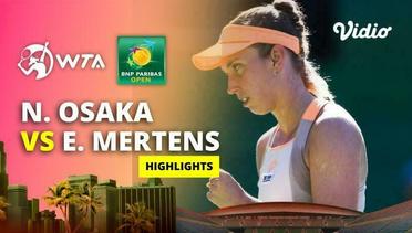 Naomi Osaka vs Elise Mertens - Highlights | WTA BNP Paribas Open 2024