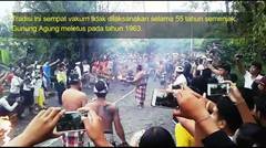 Seru Tradisi Kuno Perang Api Siat Api di Desa Adat Duda Karangasem Bali