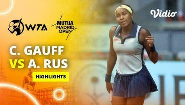 Coco Gauff vs Arantxa Rus - Highlights | WTA Mutua Madrid Open 2024