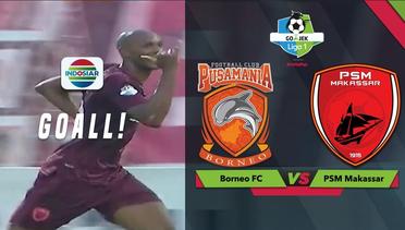 Goal Sandro Ferreira - Borneo FC (1) vs (2) PSM Makassar | Go-Jek Liga 1 bersama Bukalapak
