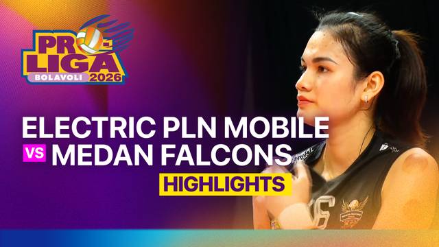 Putri: Jakarta Electric PLN Mobile vs Medan Falcons - Highlight | Proliga 2026
