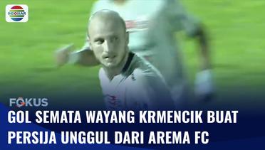 Berkat Gol Semata Wayang Krmencik, Persija Menang Tipis Saat Lawan Arema FC | Fokus