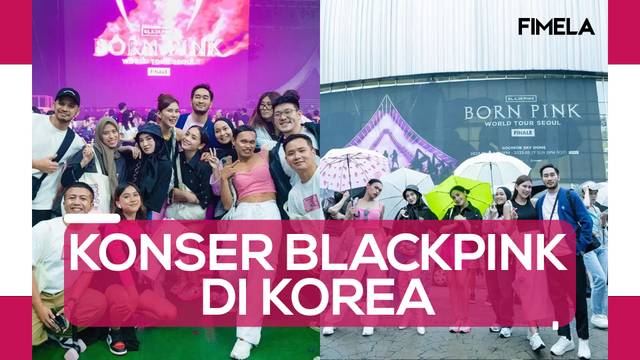 Gaya ABG Nagita Slavina Nonton Konser BLACKPINK BORN PINK Finale di Korea