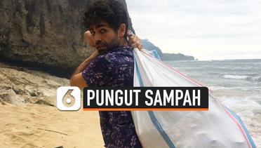 Adrian Gernier temukan banyak Sampah Plastik di PInggir Pantai Bali