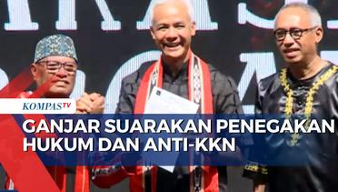 Hadiri Deklarasi Dukungan, Ganjar Pranowo Suarakan Penegakan Hukum dan Anti-KKN