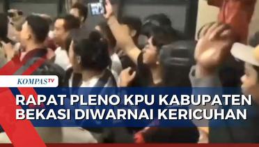 Rapat Pleno KPU Kabupaten Bekasi Diwarnai Kericuhan, Massa Minta Penghitungan Suara Dihentikan