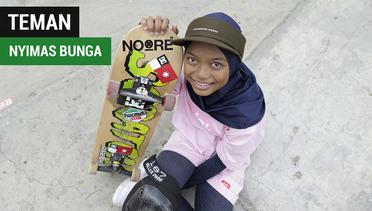 Skateboard adalah Teman bagi Nyimas Bunga, Peraih Medali Asian Games Termuda