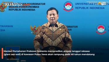 Prabowo Sebut Pembangunan Tanggul Raksasa Pulau Jawa Bakal Rampung 40 Tahun