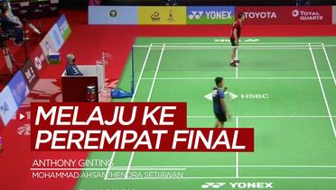 Anthony Ginting dan Mohammad Ahsan / Hendra Setiawan Melaju ke Perempat Final Thailand Terbuka