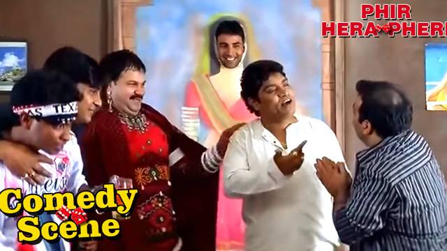 Johnny Lever Funny Scene- Comedy Scene | Phir Hera Pheri | Hindi Film Full  Movie | Vidio
