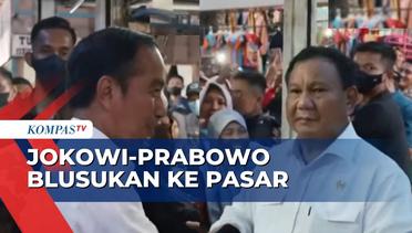 Semakin Lengket! Ini Momen Jokowi-Prabowo Blusukan ke Pasar Beli Baju Koko dan Peci