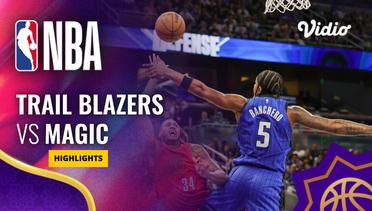 Portland Trail Blazers vs Orlando Magic - Highlights | NBA Regular Season 2023/24