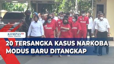 20 Tersangka Kasus Narkoba Modus Baru di Semarang Ditangkap