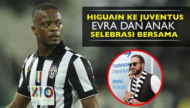 Evra dan Anaknya Selebrasi Untuk Rayakan Higuain ke Juventus