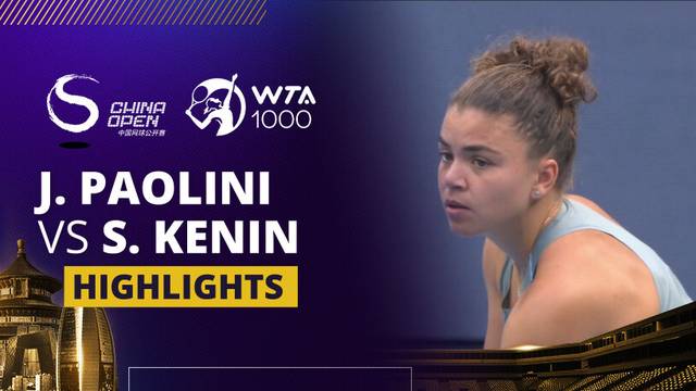 Jasmine Paolini vs Sofia Kenin - Highlight | WTA 1000: China Open 2025