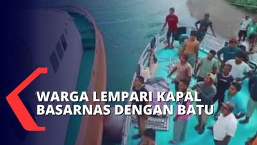 Protes Pencarian Korban Tenggelam Dianggap Lambat, Warga Lempari Kapal Milik Basarnas!