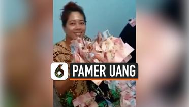 Viral, Sepasang Suami Istri Pamer Ribuan Uang di Kamar  