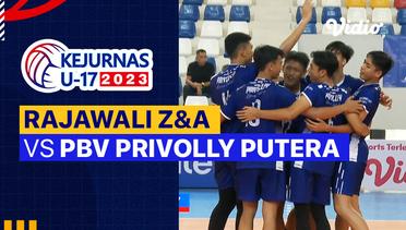 Putra: Rajawali Z&A Jakarta vs PBV Privolly Putera Luwu Utara - Full Match | Kejurnas Bola Voli Antarklub U-17 2023