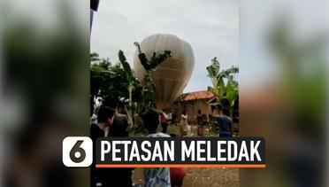 Balon Udara Berisi Petasan Meledak Sebelum Diterbangkan