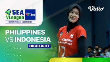 Highlights | Putri: Philippines vs Indonesia | SEA VLeague - Vietnam