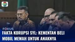 Fakta Kasus Korupsi Syahrul Yasin Limpo, Kementan Beli Mobil Mewah untuk Anaknya | Fokus