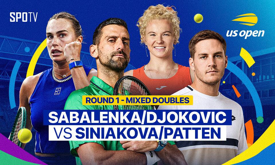 A. Sabalenka/N. Djokovic vs K. Siniaková/H. Patten