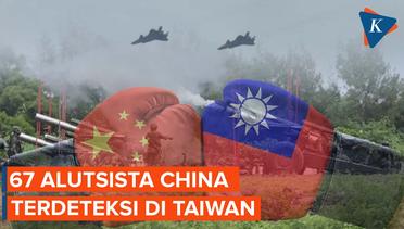 63 Pesawat Militer dan 4 Kapal China Terdeteksi di Sekitar Taiwan