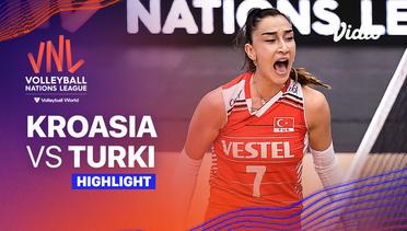 Match Highlights | Kroasia vs Turki | Women’s Volleyball Nations League 2023
