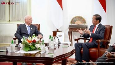 Presiden Jokowi Terima Kepala Eksekutif WEF Klaus Schwab, Istana Merdeka, 4 September 2023