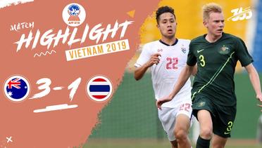 Full Highlight - Australia 3 VS 1 Thailand | Piala AFF U-18 2019