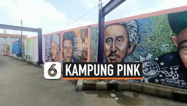 Kampung Bandit Disulap Jadi Kampung Pink Ramah Wisatawan