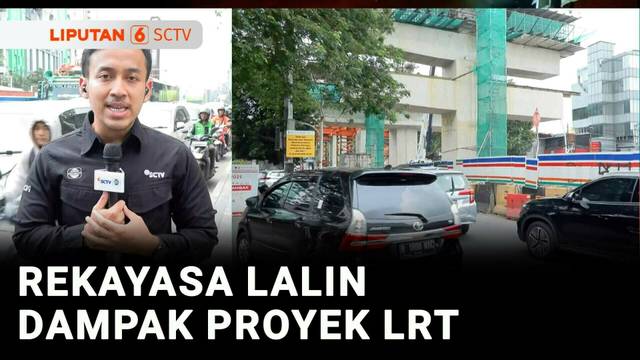Dampak Proyek LRT Fase 1B, Macet di Pagi dan Sore Hari | Liputan 6