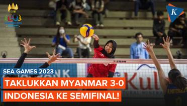 Libas Myanmar 3-0, Timnas Voli Putri Indonesia Melaju ke Semifinal