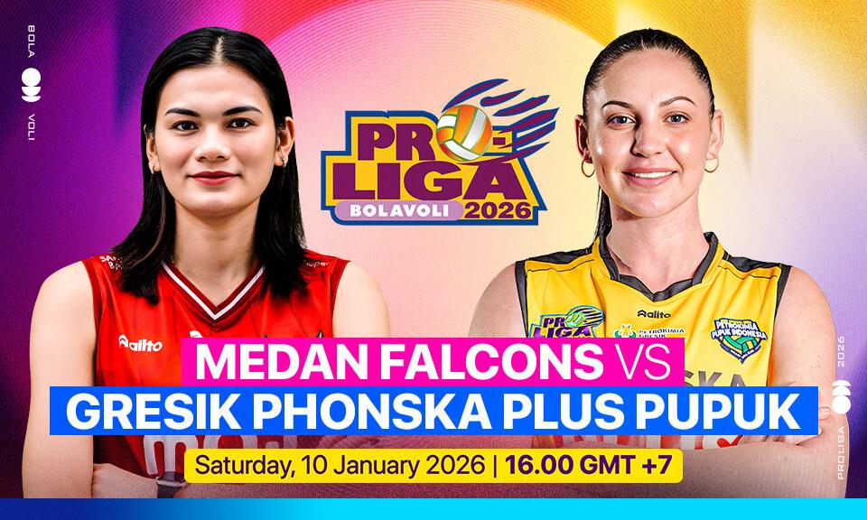 Medan Falcons vs Gresik Phonska Plus