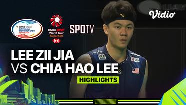 Lee Zii Jia (MAS) vs Chia Hao Lee (TPE) - Highlights | Sathio Group Australian Open 2024 - Men's Single