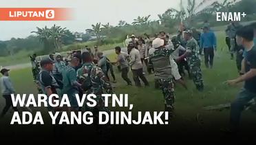 Viral! Prajurit TNI Injak-injak Warga di Deli Serdang