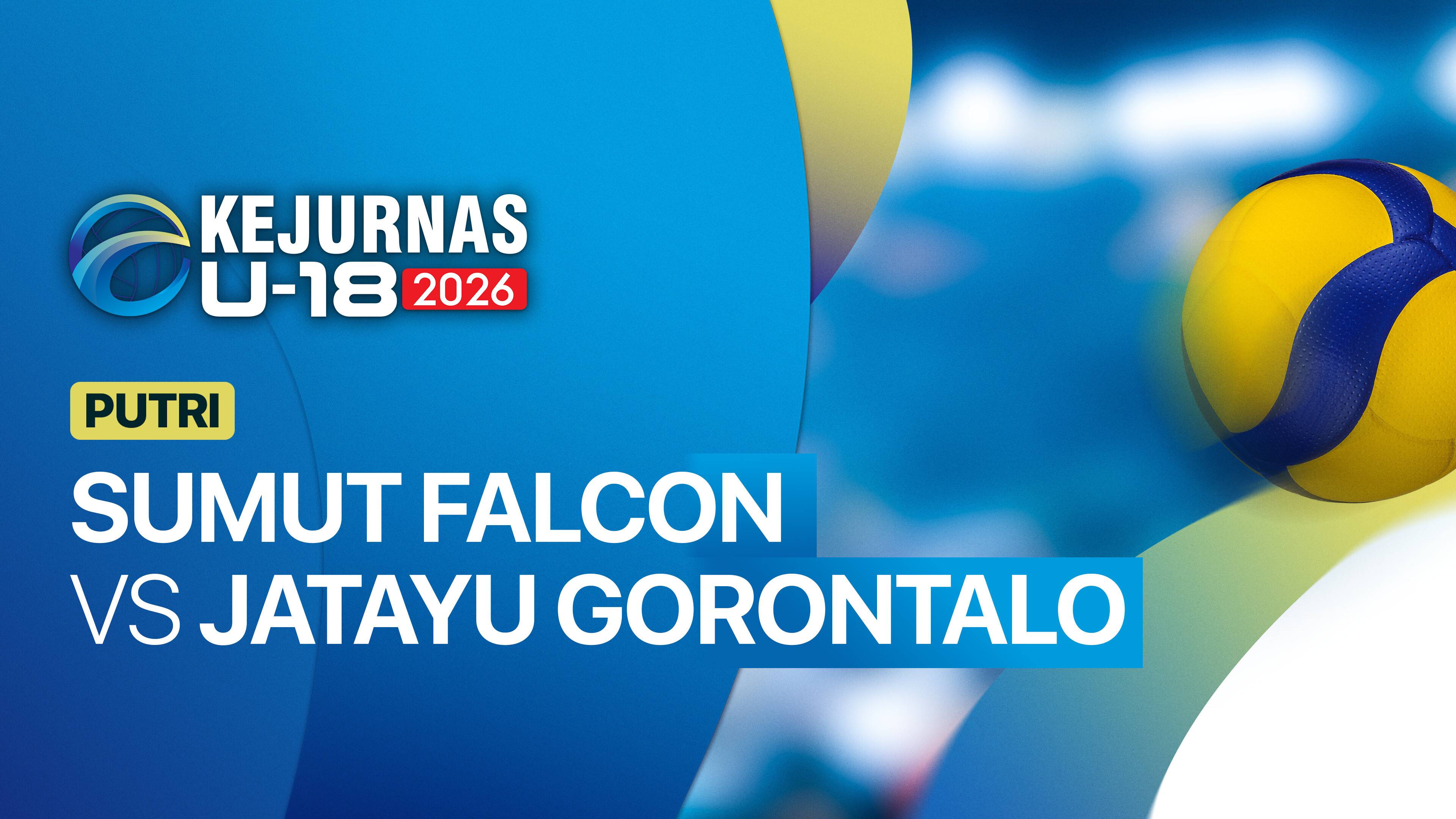 Putri: Sumut Falcon vs Jatayu Gorontalo - Kejurnas Bola Voli Antarklub U-18