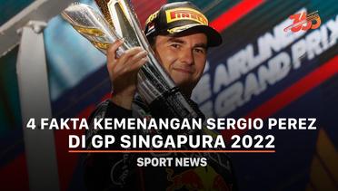 4 Fakta Kemenangan Sergio Perez di GP Singapura 2022