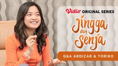 Jingga dan Senja - Vidio Original Series | QnA Abidzar & Yoriko